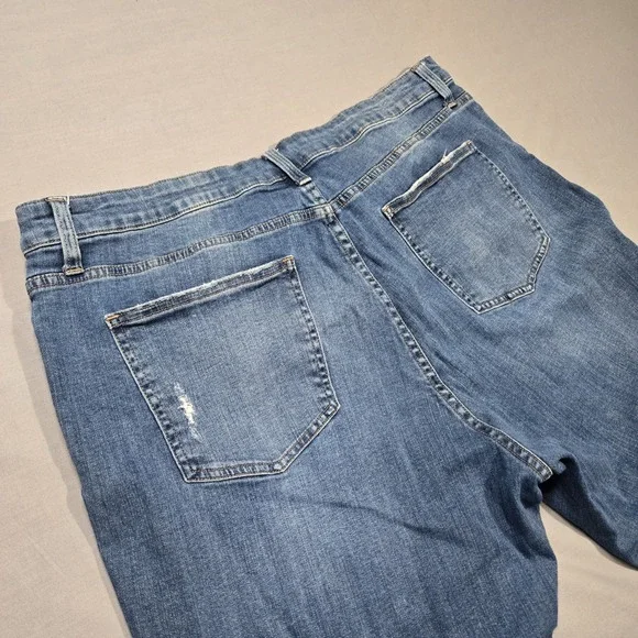 Pistola‎ Women 22W High Rise Distressed Skinny Jeans Medium Wash Raw Hem Blue - Picture 6 of 11